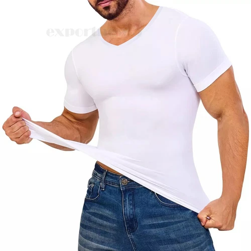 Camisas de compresión de manga corta Cool Dry para hombre, camiseta deportiva capa base - Imagen 8 de 22