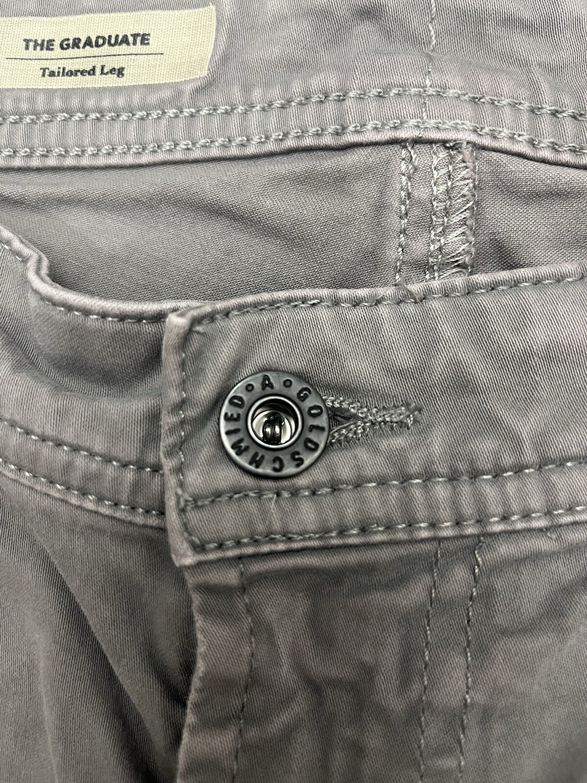 AG Adriano Goldschmied Jeans 33x32 Straight Gray The Graduate Tailored Leg thumbnail 9