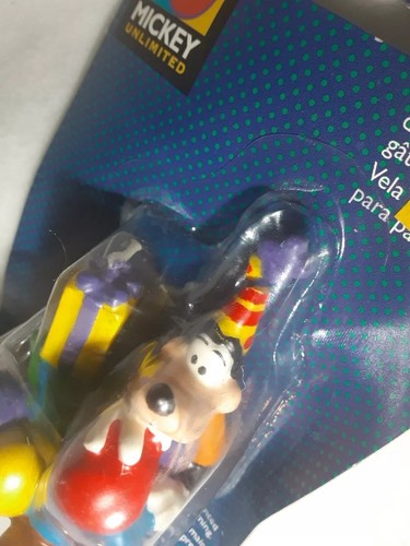 NEW Disney Goofy Balloons Gifts Mickey Mouse Pals Candle Cake Topper Wilton 1996 - Afbeelding 4 van 7