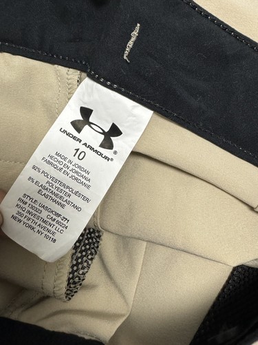 Under Armour Boy's Light Weight Khaki Casual Golf Dress Shorts Size 10 - Picture 5 of 7