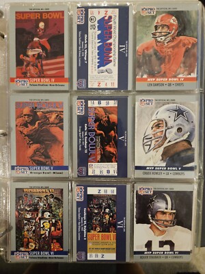 1990 NFL Pro Set Super-Bowl Set, Superbowl Supermen, Complete 1