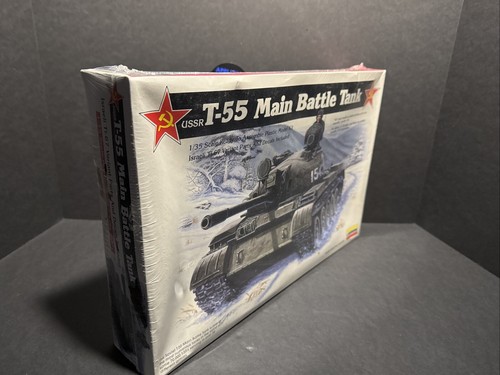 Lindberg USSR T-55 Main Battle Tank 1/35 Scale Model Kit RARE Sealed New - Picture 4 of 4