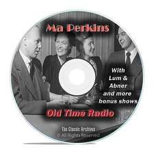 Ma Perkins, 1,854 Episodes Old Time Radio, Complete Set, Comedy OTR DVD MP3 F95