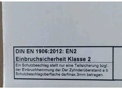 Haustür 92/8/ Weiss ovalknauf R/L Türbeschlag Sicherheit Schutzbeschlag - Bild 9 von 9