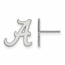 SS  Univ of Alabama Letter A Small Post Earrings