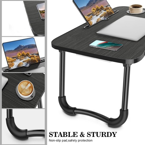 Foldable Laptop Desk For Bed And Couch Portable And Lightweight Small laptopTray - Picture 4 of 8