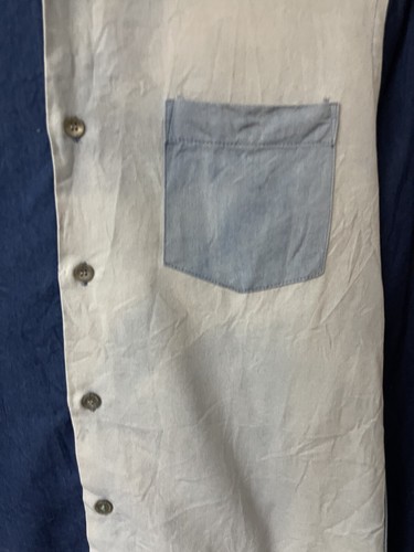 Opening Ceremony Button Up Shirt Small Tri Tone Distressed - Picture 5 of 11