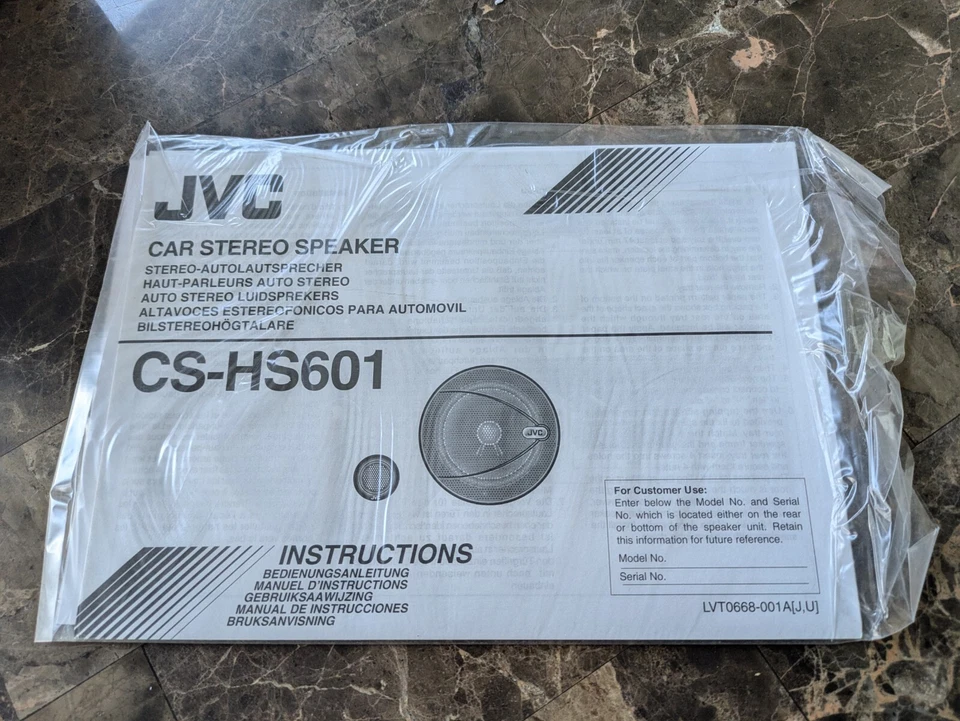 90s NOS VTG Old School JVC CS-HS601 Component Speaker Car Stereo  - Image 4 of 4