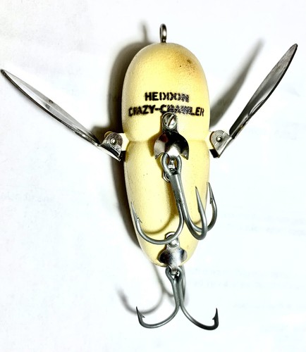 Vintage Tackle Heddon Crazy Crawler Topwater Hardware Old Fishing Lure - Picture 6 of 7