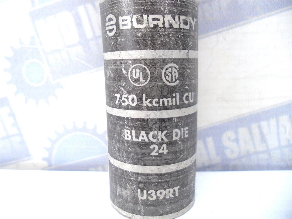 BURNDY - YA39N - COMPRESSION HYLUG -750kcmil LONG BARREL 600V 35kA Tin Over CU - Image 4 of 4