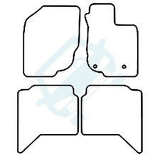 Fits Toyota Hilux Double Cab 2012 - 2015 Tailored Car Mats