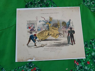 CERLIER 27 COSTUMES DE PARIS TRAVERS 1800S HAND COLORED LITHO FASHION HISTORY