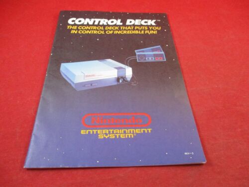 Nintendo NES Control Deck System Konsole NUR Bedienungsanleitung Booklet
