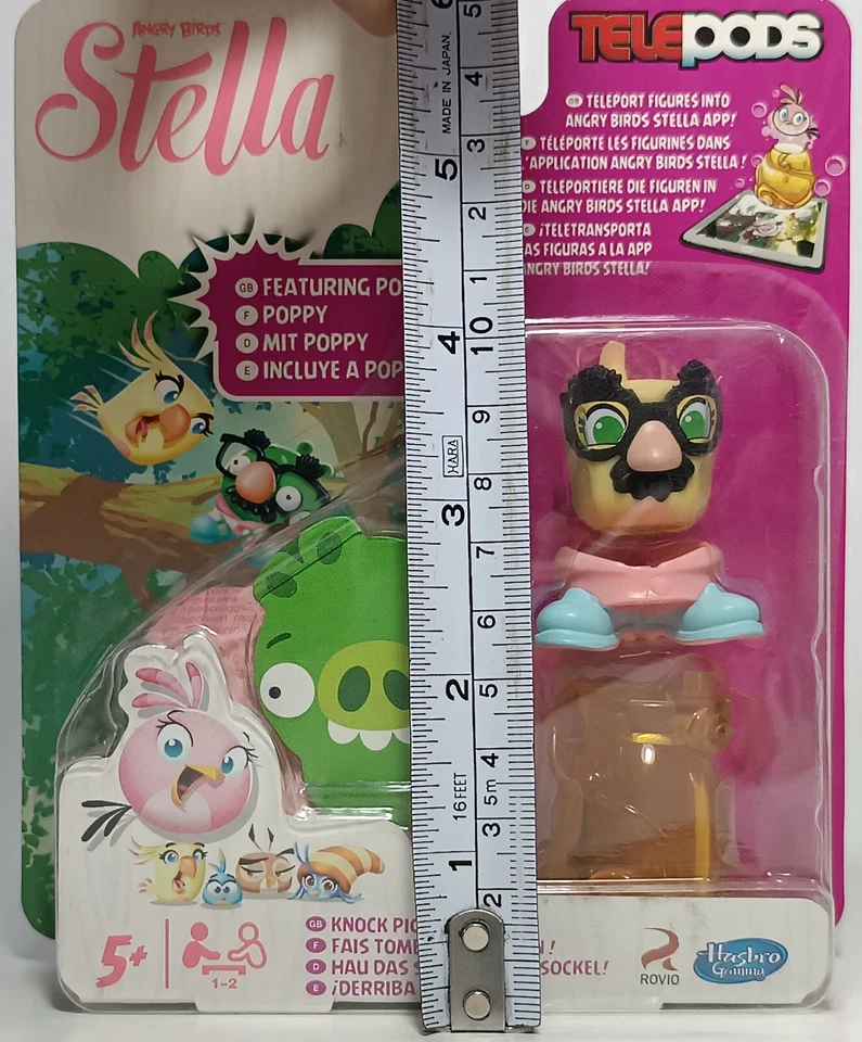 Hasbro 2013 Angry Birds Telepods Stella Knock Piggy Away Amapola Europea Sin usar, en caja Foto 2 de 4