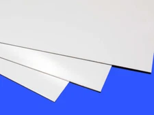 1x A4 (30cm x 21cm) 3mm Plasticard, Styrene, HIPS, High Impact Polystyrene Sheet