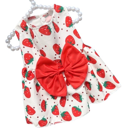Cute Cat Dog Dress Floral Printed Pet Skirt Puppy Princess Skirt Poodle - Picture 13 of 17