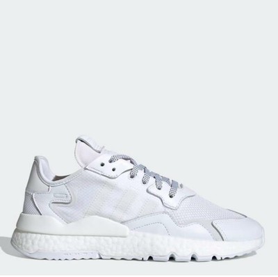 Adidas Nite Jogger White Mesh Upper Authentic Leather Men's Originals -  FV1267 | eBay
