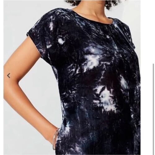NEW J.JILL Pure Jill Tie-Dyed Velvet Maxi Dress NWT XL Tall - Picture 3 of 6