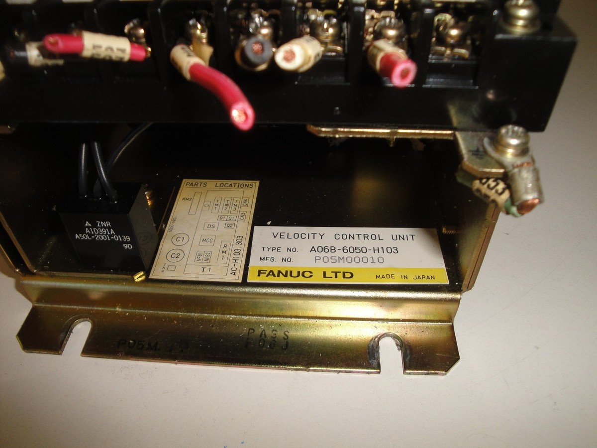 Fanuc A06B-6050-H103 Velocity Control Unit A06B6050H103 No Fanuc A06B-6050-H103 Velocity Control Unit A06B6050H103 No