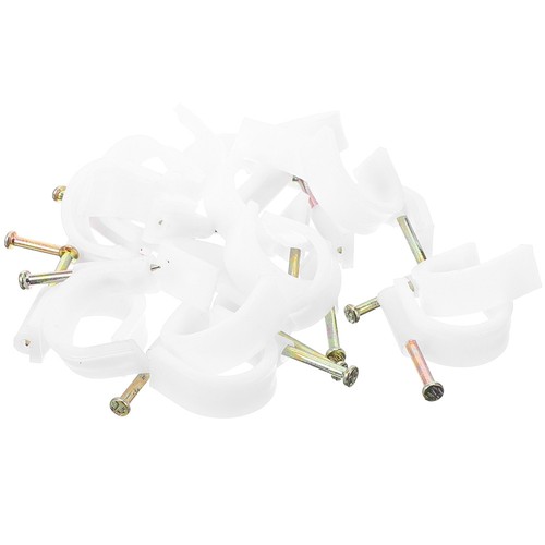 50 Pcs Pipe Hook Cable Clip Wire Cord Fastener Wall Clips