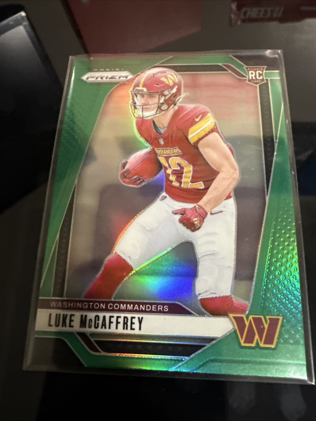 2024 Panini Prizm - Rookies Luke McCaffrey #367 Green Prizm (RC)
