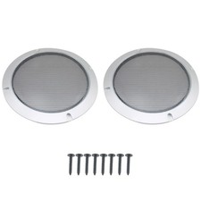 2 Pcs 6.5 Inch Metal Mesh Speaker Grills Covers Subwoofer Grill Protective Ca...