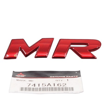 Mitsubishi Lancer Evolution MR Heckemblem 2008 2013 Original 7415A162
