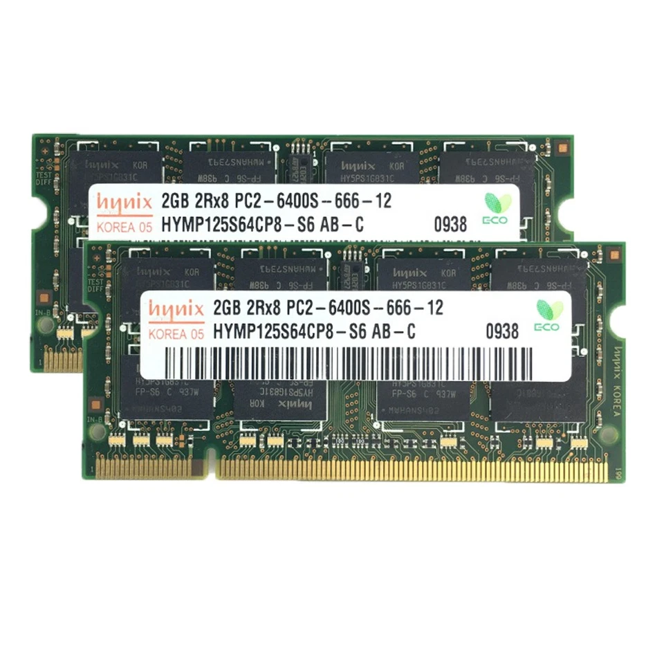 8GB 4GB 2GB 1GB DDR2 800MHz 200Pin CL6 SO-DIMM RAM Laptop Memory For Hynix LOT - Image 3 of 4