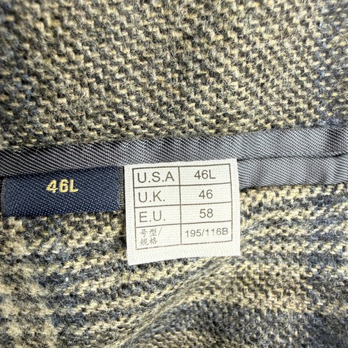 Brooks Brothers Vitale Barberis Regent Sport Coat Blazer Men 46L Gray Plaid Wool - Picture 4 of 15