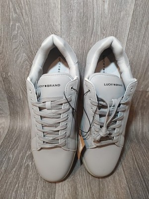 Men's Lucky Brand Light Gray Shoes Lace Up Size 13M LB-REID-13