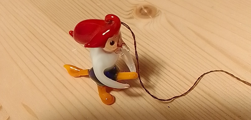 Glasfigur Hexe, mini figuren Seehund ,Schwan, Hund , glas - Bild 8 von 9