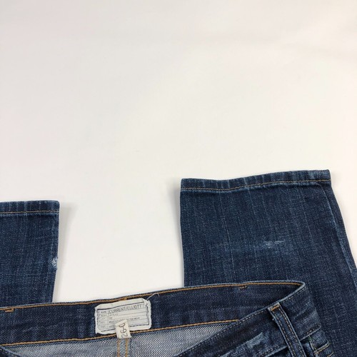 Current/Elliott Classic Straight Leg Denim Jeans Low Rise 26 (Fit 30W 33L) - Picture 3 of 9