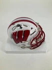 JAMES WHITE WISCONSIN BADGERS SIGNED MINI HELMET JSA WITNESS COA