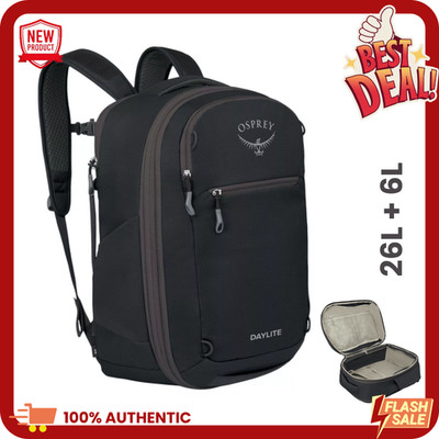 NEW WITH TAGS Osprey Expandable 26L + 6L Travel Pack - Black