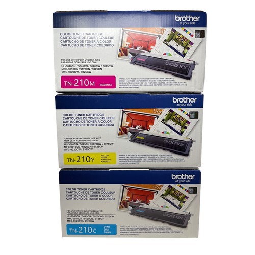 Brother TN-210 3er Set Tonerkartuschen Magenta/Cyan/Gelb