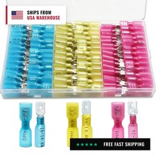 150 PCS Spade Connectors Kit, Heat Shrink Spade Terminal 22-10 AWG
