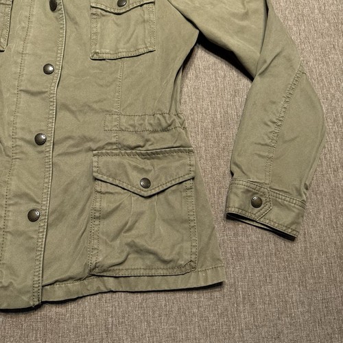 BANANA REPUBLIC Jacket Womens Size XS Army Green Field Safari Utility Cargo - Picture 8 of 14