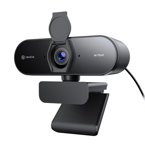 4K Webcam for PC PDAF/CDAF Autofocus 1080P@60FPS 79° FOV Auto Light Correctio...