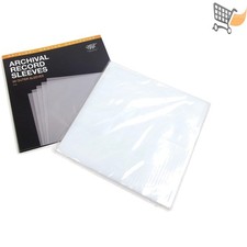 Vinyl Record Outer Sleeves 50pk Polypropylene Archival Protects Jackets