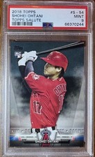 2018 Topps Shohei Ohtani Topps Salute PSA 9 Series 2 Rookie Card #S-54 