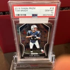 2019 Panini Prizm #18 TOM BRADY NEW England Patriots PSA 10 GEM MINT Gorgeous