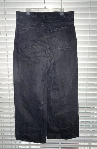 Old Navy Extra High-Rise Baggy Wide Leg Jeans Schwarz Größe 14 - Bild 5 von 6