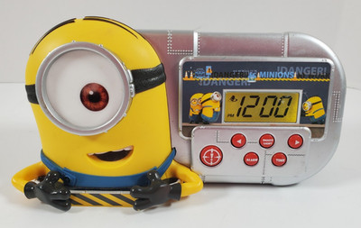 Despicable Me Minions Alarm Clock Timed Light Snooze Alarm Talking Sounds.