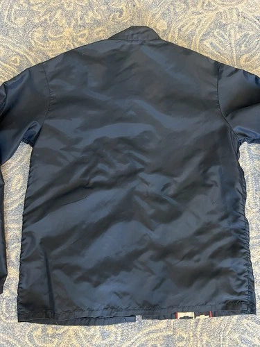 Vintage 60s 70s Chevrolet Bowtie Racing Jacket Nylon Cafe Racer Talon Zip XS USA image 12