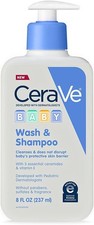 CeraVe Baby Wash  Shampoo 2-in-1 Tear-Free Baby Wash for Baby Skin  Hair 237