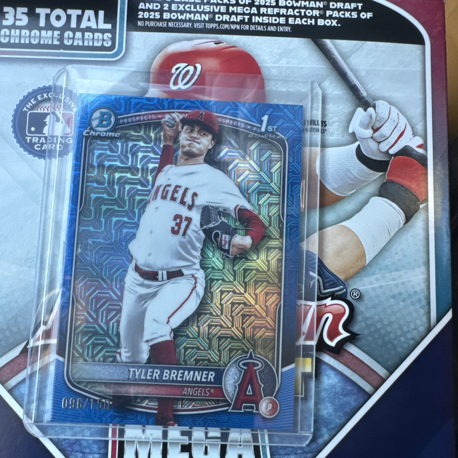 2025 Bowman Draft #BDC-37 Tyler Bremner 1st Blue Mojo Refractor 119/150 BJST