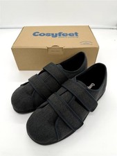 Cosyfeet Herrenschuh Steven Weite Passform 3H Weite Anthrazit UK Größe 7 Extra Geräumig