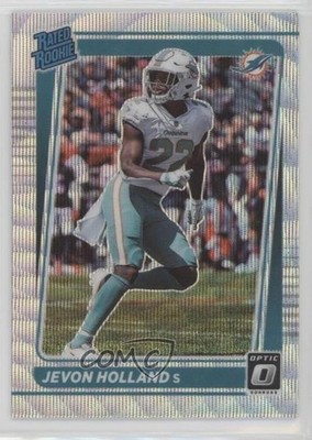 2021 Panini Donruss Optic Rated Wave Prizm 64/299 Jevon Holland Rookie RC 0s9t