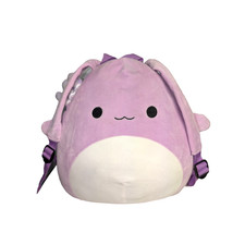 Squishmallows Monica the Axolotl Backpack 12" Stuffed Purple Plush