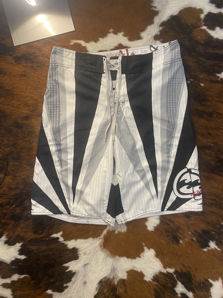 Short de surf Billabong signature Andy IRONS sun rising blanc Size 34 - Photo 1/4